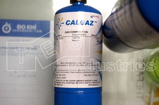 Chai khí chuẩn Calgaz 7HP, Iso-Butylen I-C4H8 100ppm