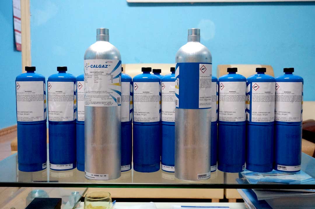 Calgaz standard gas cylinder in stock (05/2020)