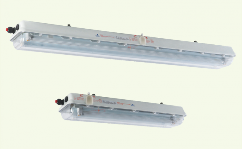 Explosion-proof fluorescent trough lights, SERIES BAY51-Q (BAY51‐Q LED18x2X)